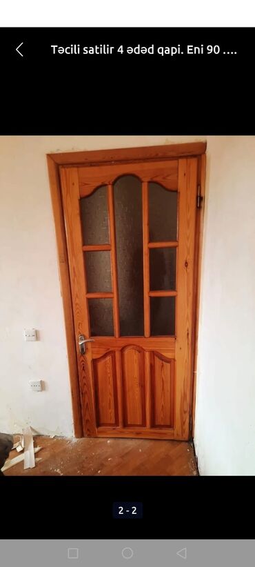 Özü yapışan divar kağızları: İşlənmiş Otaq qapısı 90x200 sm Çərçivə ilə, Zəmanətsiz, Ünvandan götürmə