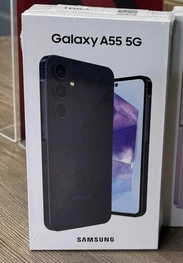 Samsung: Samsung Galaxy A55, 256 GB, rəng - Qara, Sensor, Face ID