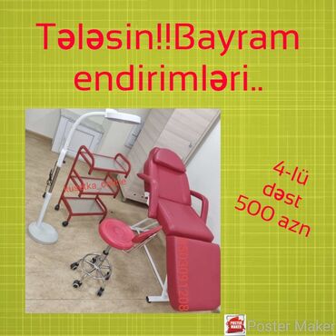 tap az salon mebelleri: Kuşetka Kusetka Tibbi klinik Kosmetoloji Kuşetka Baş hissəsi qalxıb