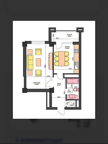 Продажа квартир: 1 комната, 48 м², Элитка, 16 этаж, Готовая ПСО (под самоотделку) at lalafo.kg — 9 Продажа квартир: 1 комната, 48 м², Элитка, 16 этаж, Готовая ПСО (под самоотделку) — 9