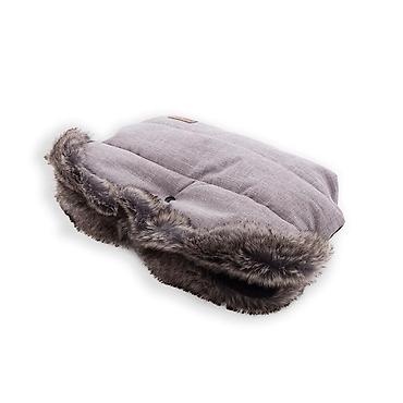 gucci sorc: KikkaBoo zimska navlaka za rukohvat kolica – Fur Melange Grey Šifra — 2