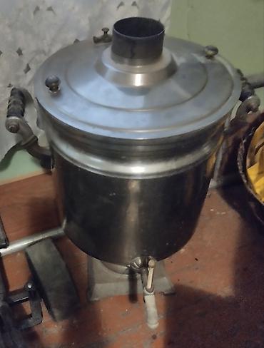 Kömür/odunla işləyən metal samovar - Material: qalın paslanmayan lalafo.az -da Kömür/odunla işləyən metal samovar - Material: qalın paslanmayan