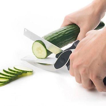 plasticne case za vino: Smart Cutter - 2 u 1 nož i makaze za sečenje namirnica NOVO. Oštar — 1