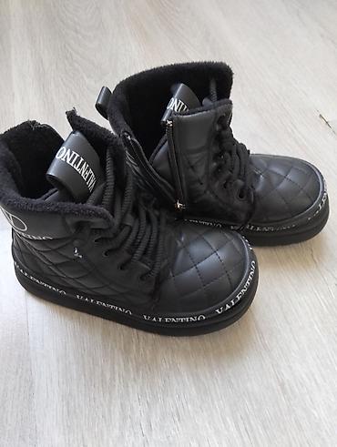 qara botinkalar: Valentino uşaq qış botları - Rəng: qara - Üst material: tikişli — 6