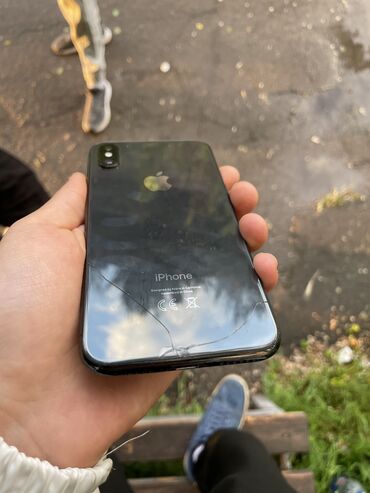 iphone x телефон: IPhone X, Б/у, 64 ГБ, Черный, Защитное стекло, Чехол, Кабель, 62 %