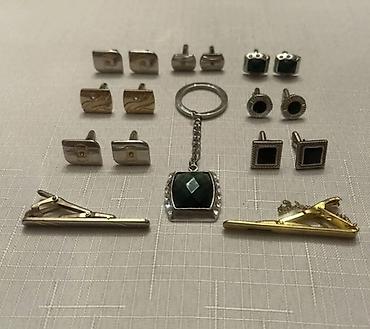 qız papaqları: Kişi aksesuarları dəsti - 6 cüt manjet düyməsi: • 2 cüt zərif — 1