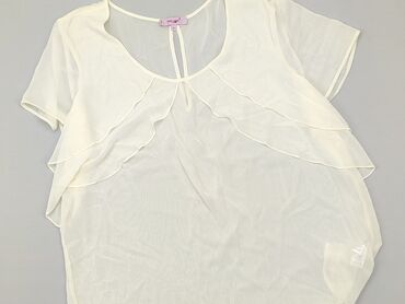 białe prazkowana bluzki: Bluzka Damska, Peruna, 4XL, stan - Bardzo dobry