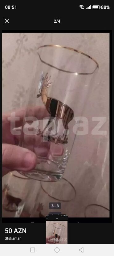 Qədimi Əntiq Sovetdən Qalma Almaniyanin TƏZƏ Gözəl Maral stəkanlar 5
