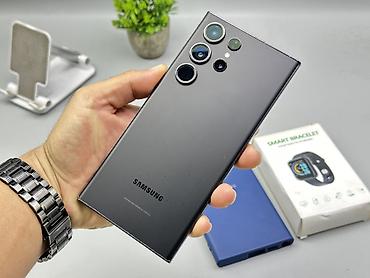 Samsung Galaxy S23 Ultra, Б/у, 256 ГБ, цвет - Черный, 2 SIM