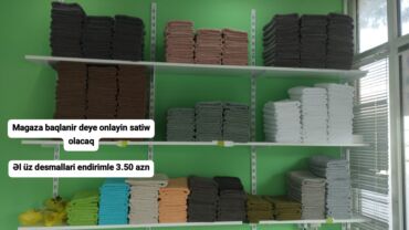 Döşəklər: Əllər üçün Yeni Pambıq Dəsmal