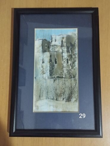 Şəkillər, tablolar: Istedadli ressam Mahmudzadenin 1999-cu ilde yaratdigi "Baki kendleri — 10