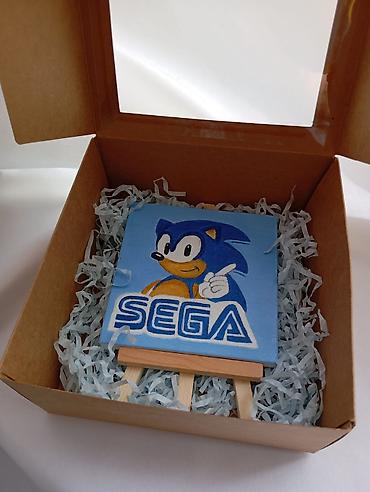 molbert: Mini kətan tablo – SEGA/Sonic The Hedgehog mövzulu - Rəsm: SEGA — 4