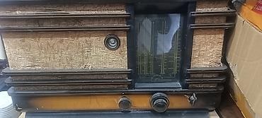 gramofon satilir: Antik radiola Minsk P7 lampalı radiolar 1953ci il qrammofon kombinə — 4