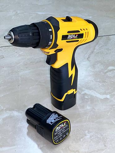 Инструменты: Аккумуляторная дрель-шуруповёрт ROLF (Cordless Drill) Комплектация: - — 2