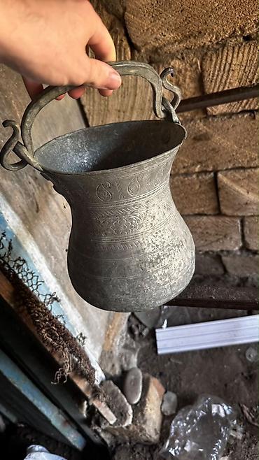 Mis qab – əl işi döymə məişət su qabı (ibrik/kuzə) - Material
