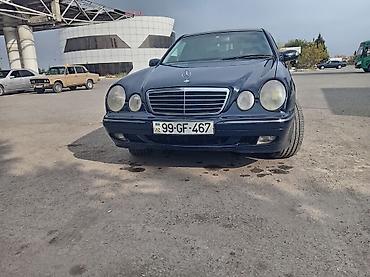 quba teker: Mercedes-Benz E-Class (W210) sedan - Kuzov: 4 qapılı sedan, tünd mavi — 4
