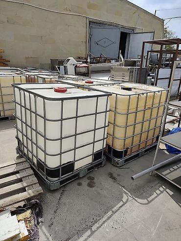 palet nədir: Su ceni IBC konteyner (1000 L) – metal karkaslı plastik çən - Tutum — 3