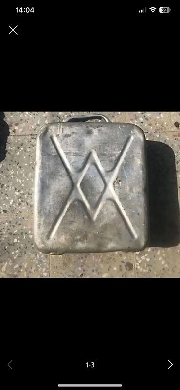 Metall yanacaq bidonu - Material: qalın metal (dəmir) - Həcm