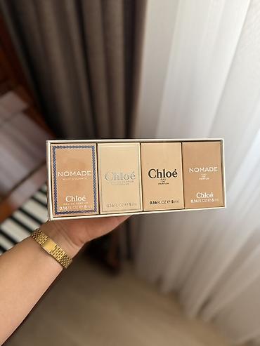 TƏCİLİ SATILIR — Chloe mini ətir seti YENİ, ORİJİNAL Biznes