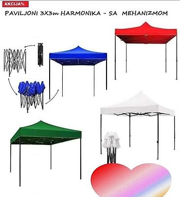 kible za led: Paviljon (tende) 3×3 metara 9.899 AKCIJSKA CENA -Podesavajuca visina — 1