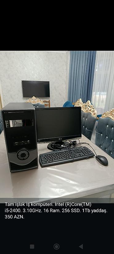 сони плейстейшен 3: Masaüstü kompüter seti (sistem bloku + LG monitor + klaviatura və — 3