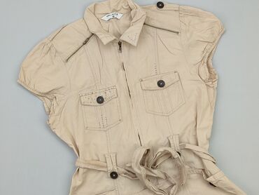 białe bluzki z kołnierzykiem krótki rękaw: Блуза жіноча, Select, L, стан - Хороший