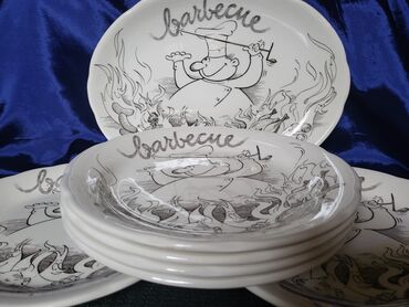 Kuhinjski setovi: Servis vintaz Ironstone za rostilj i dr. Tanjiri su perfektni (novi) — 5