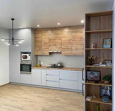 Кухонные гарнитуры: Кухонный гарнитур, цвет - Серый, МДФ — 16