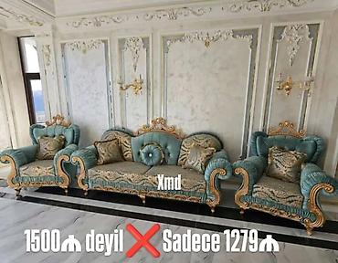 Masa və oturacaq dəstləri: Masa və 6 stul dəsti – Xmd • Komplekt: 1 yemək masası + 6 ədəd stul — 113