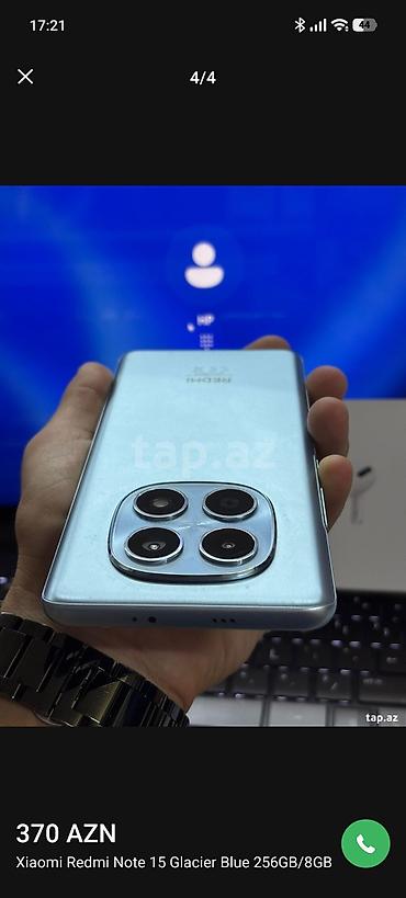 rədmi 15: Redmi Note, 256 GB, rəng - Mavi, Barmaq izi — 2