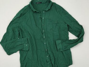 zielone bluzki z długim rękawem: Shirt, Cropp, L (EU 40), condition - Good