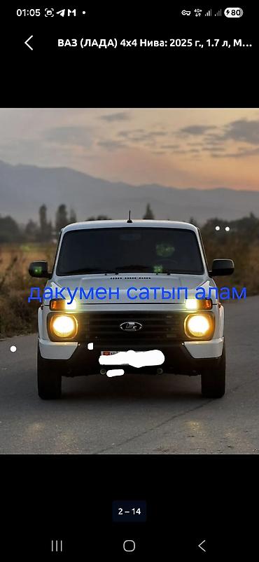 жигатер макси: ВАЗ (ЛАДА) 4x4 Нива: 2025 г., 1.7 л, Механика, Бензин, Внедорожник — 1