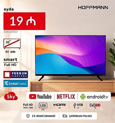 iphone 12 yeni: Yeni Televizor Hoffmann LED ekran 32" FHD (1920x1080), Pulsuz çatdırılma — 1