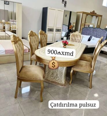 miz stul: Yeni, 6 stul