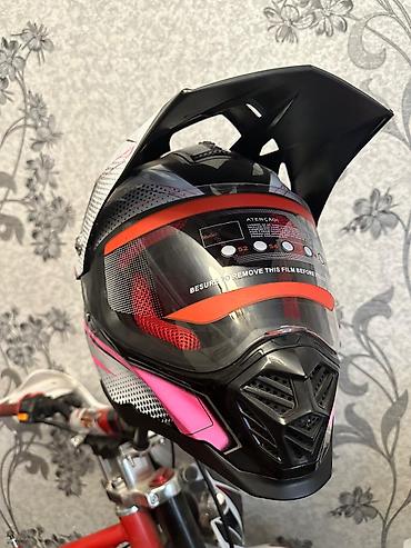 Шлемы: Мотошлем кроссовый (интеграл с визором-пиком) - Тип: полноразмерный — 18