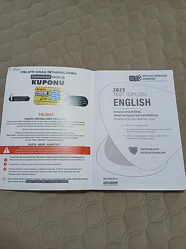 Testlər: Məhsul: “English – 2025 Test Toplusu” (DİM) Sinif/səviyyə: Ümumi orta — 3