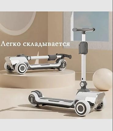 Детские самокаты: Детский самокат, Трёхколёсный, Новый — 2