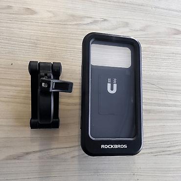 Велоаксессуары: Держатель для телефона на велосипед Rockbros водонепроницаемый — 9
