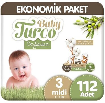 Другие товары для детей: Baby Turco 3N (112 ədəd),çox alındığından artıq qalıb.Sumqayıt