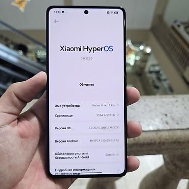 Redmi: Xiaomi Redmi Note 13 Pro 512GB🔥 Состояние: Экран меняли на новый, все — 3