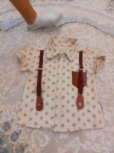 Cinslər və şalvarlar: Uşaq üçün denim şalvar dəsti - 4 fərqli model: 1) Tünd mavi, yarı — 20