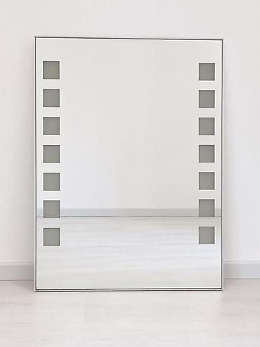 Güzgülər: Güzgü Divar üçün, Kvadrat, Dekorativ, Arxa işıqlı — 1
