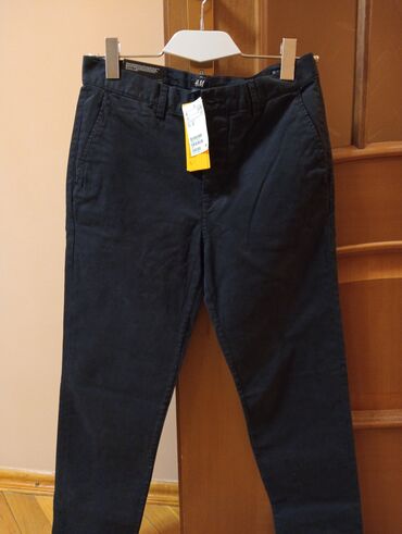 Şalvarlar: Klassik Şalvar, H&M, 2XL (EU 44), rəng - Göy