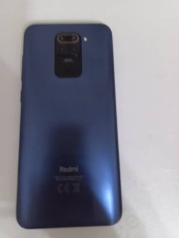 мобильные телефоны сенсорные: Xiaomi, Redmi Note 9, Б/у, 64 ГБ, цвет - Синий, 2 SIM