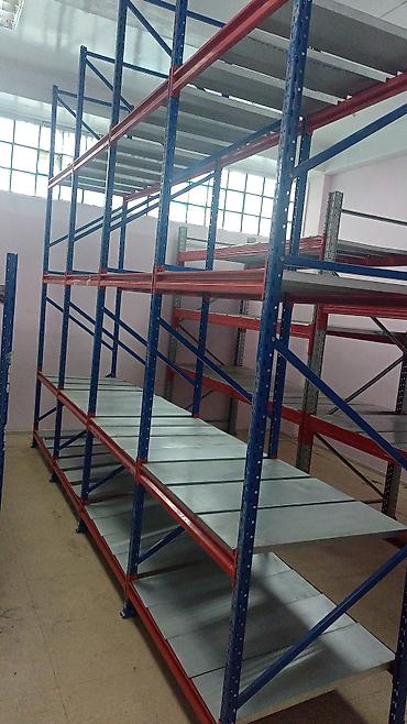 Стеллажи: Паллетные стеллажи для склада - Конструкция: разборная, рамная. Синие — 16