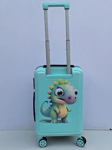 grubin rs: Dečiji set kofera – mint zelena sa motivom dinosausa - Dva kofera u — 8