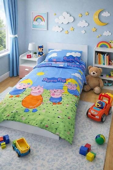 Zavese i draperije: Decija posteljina.100 %pamuk kvalitetan. Materijal nežan na dodir i — 3