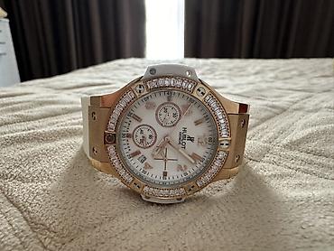 bang: Часы Hublot Big Bang женские, кварцевые - Корпус: розовое — 1