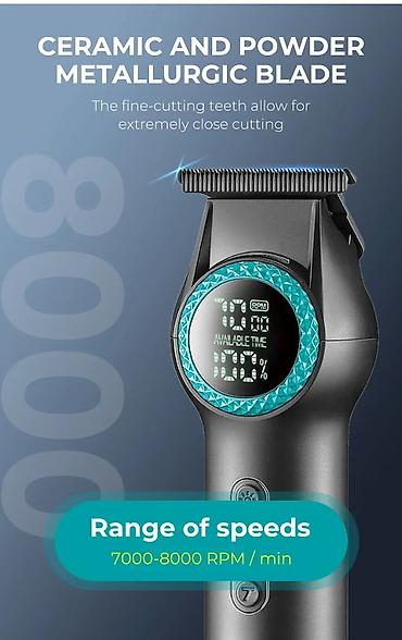 baş fanar: Professional Trimmer VGR 990 - 2 Sürətli / 8000RPM / 2000MAH - 200 — 6