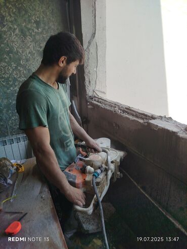 Santexnik işləri: Beton kəsmə beton deşmə beton kəsimi